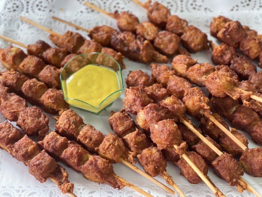 Brochetas de pollo