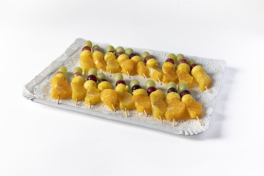 Brochetas de frutas