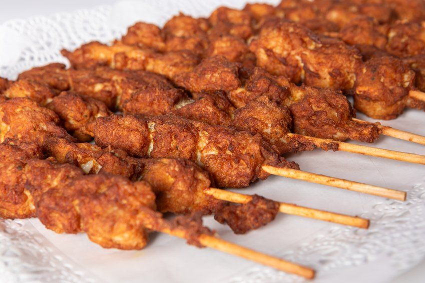 Brochetas de pollo