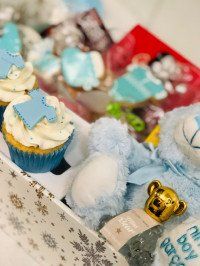 Cesta recién nacido: niño y niña