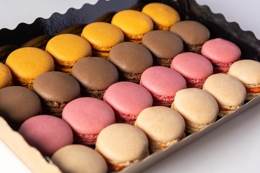 Bandeja de Macarons salados