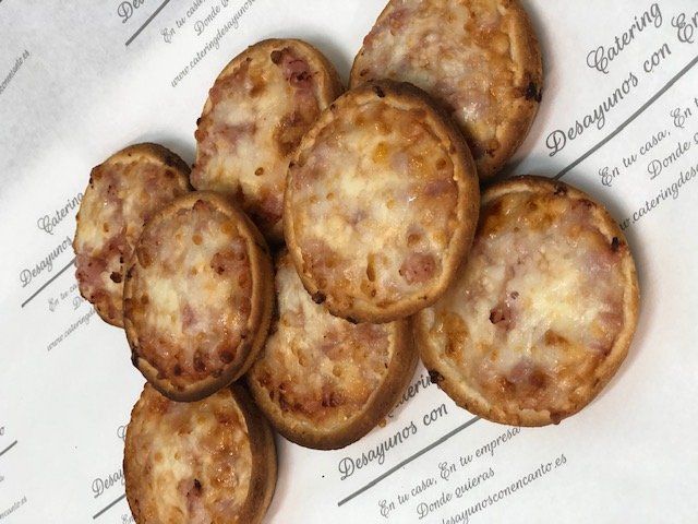 Mini Pizzas jamón york y queso