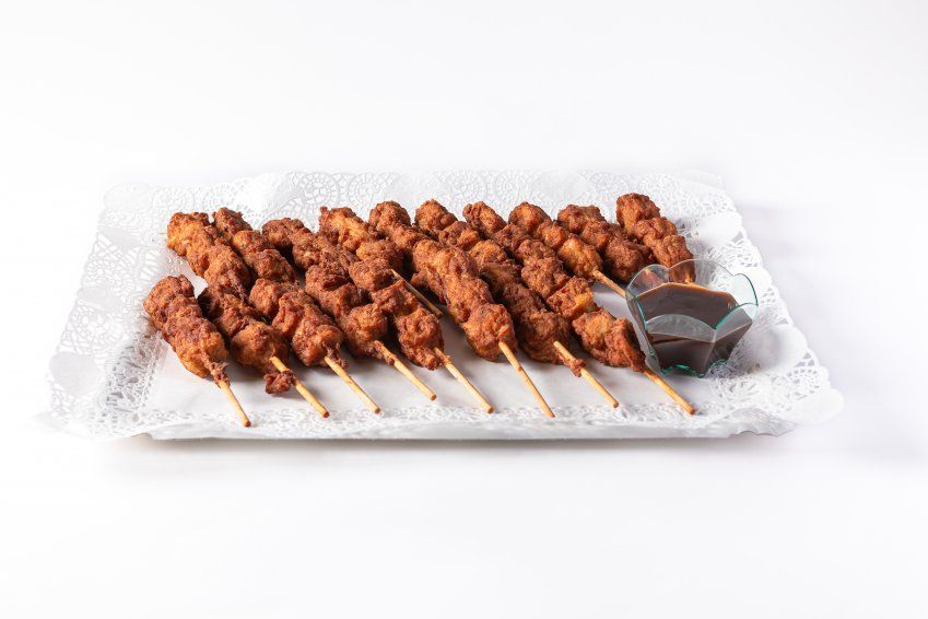 Brochetas de pollo