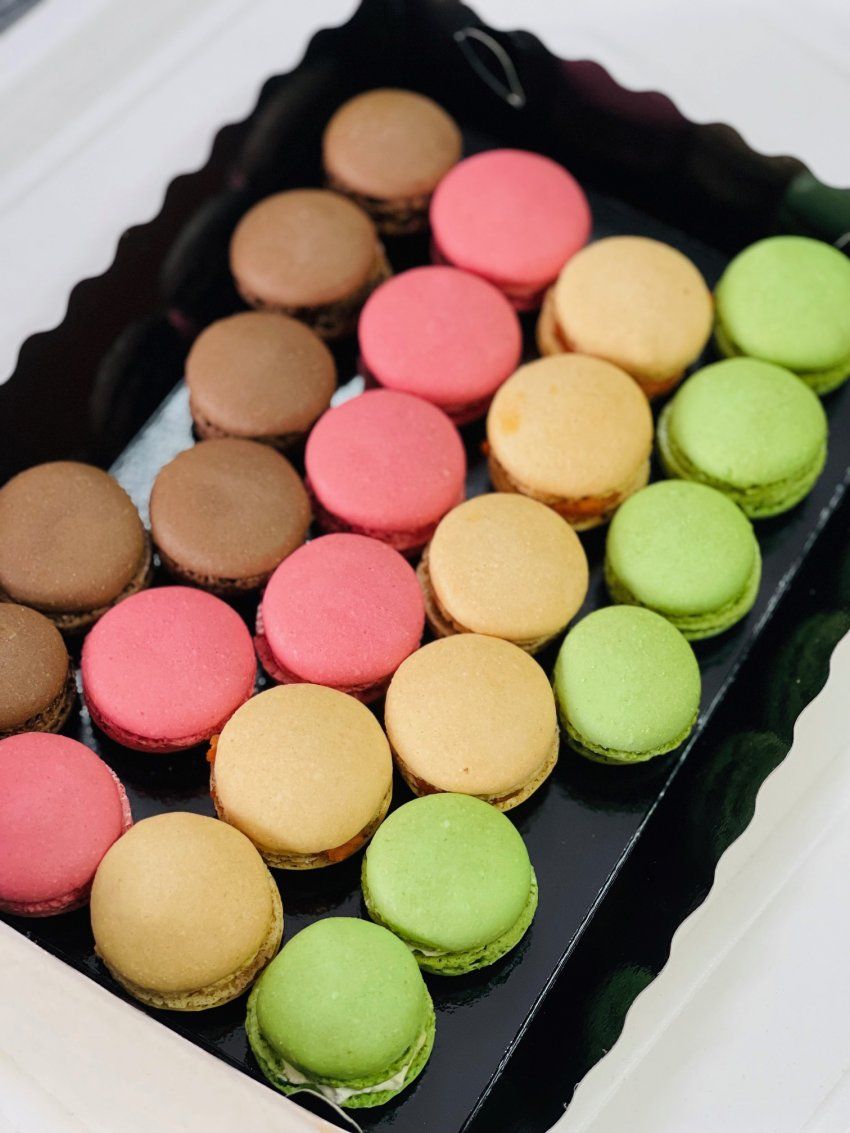 Bandeja de Macarons salados
