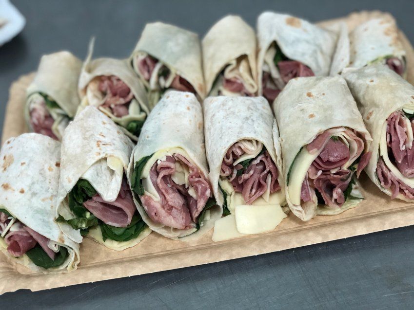 Bandeja de wraps Bacon, Queso