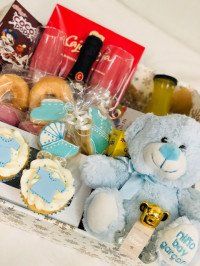 Cesta recién nacido: niño y niña