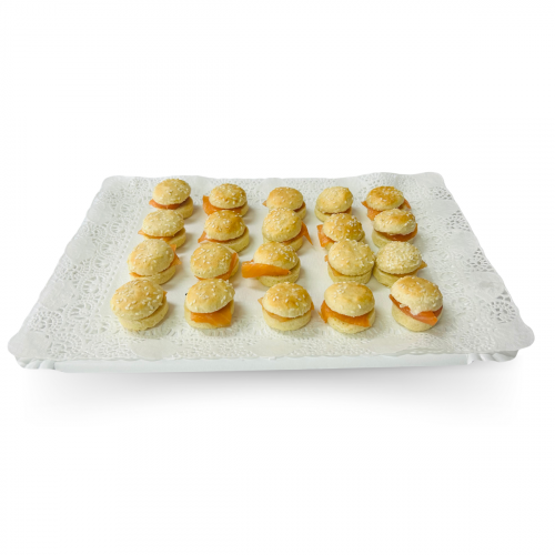 mini hamburguesas de salmón